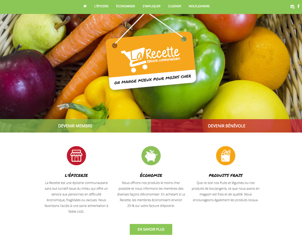 Projet web Epicerie La Recette