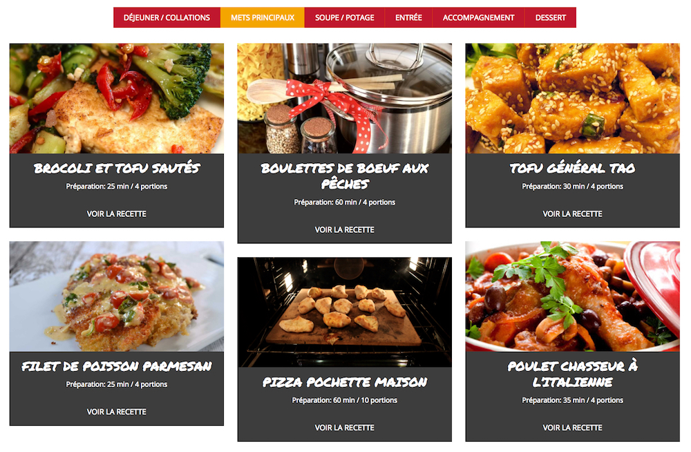 Projet web Epicerie La Recette