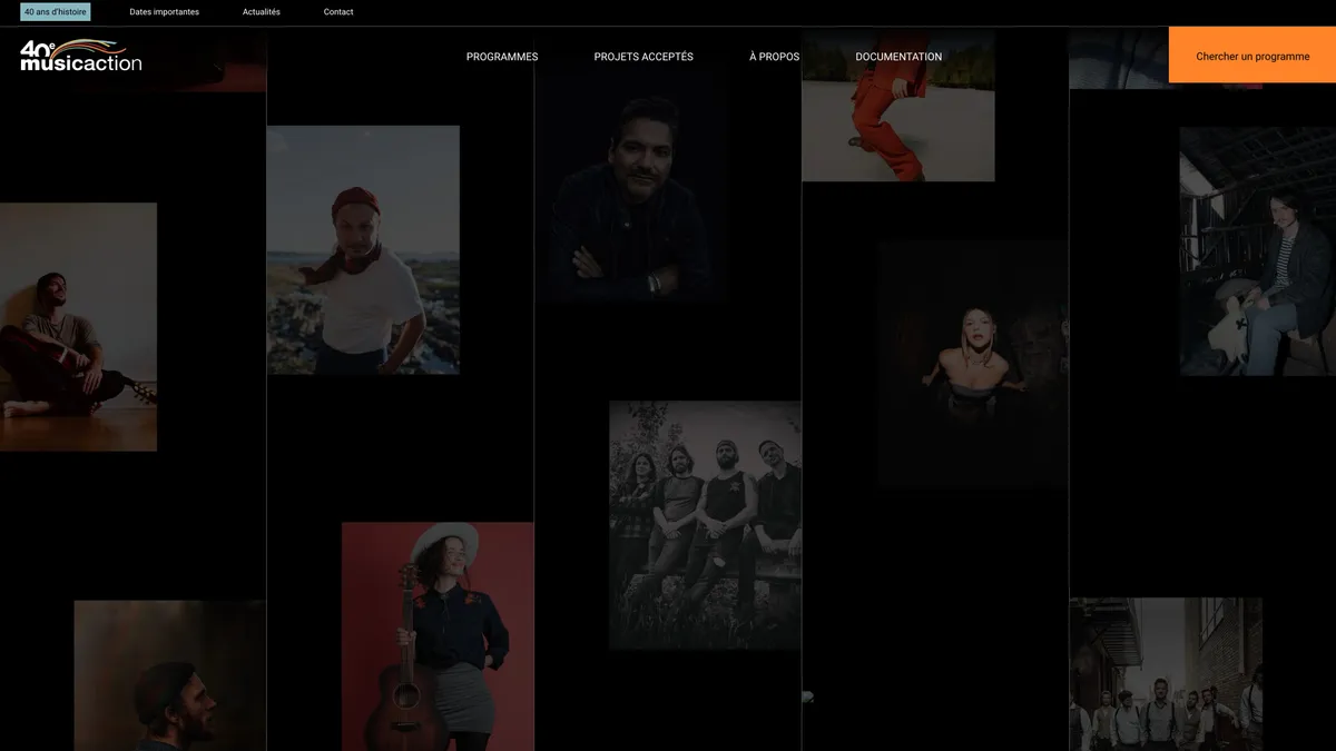 Aperçu du projet Musicaction